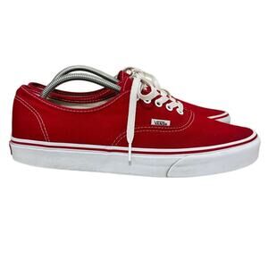 Vans Red Canvas Lace Up Sneakers Men’s 11.5 / Women’s 13 Classic Skate Shoes